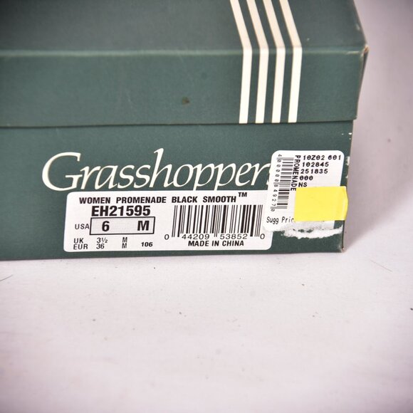 Grasshoppers Stretch Women's Promenade Black Smooth Walking Shoes Size 6M - Picture 9 of 9